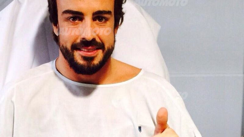 F1: Alonso sta bene ma rimane in ospedale