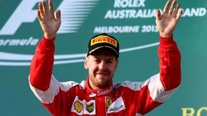 GP d'Australia 2015, Vettel: &laquo;Non ho sentito l'inno italiano, quindi c'&egrave; da lavorare. Ma sono felice&raquo;