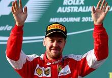 GP d'Australia 2015, Vettel: «Non ho sentito l'inno italiano, quindi c'è da lavorare. Ma sono felice»