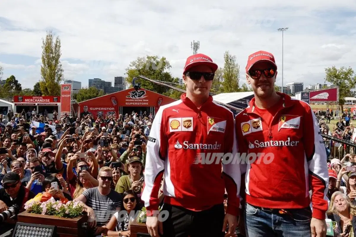 GP d'Australia 2015, Vettel: «Non ho sentito l'inno italiano, quindi c'è da lavorare. Ma sono felice» (6)