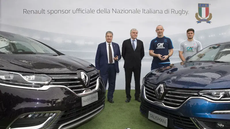Renault insieme alla nazionale italiana di rugby
