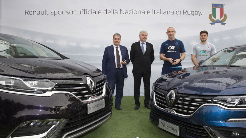 Renault insieme alla nazionale italiana di rugby