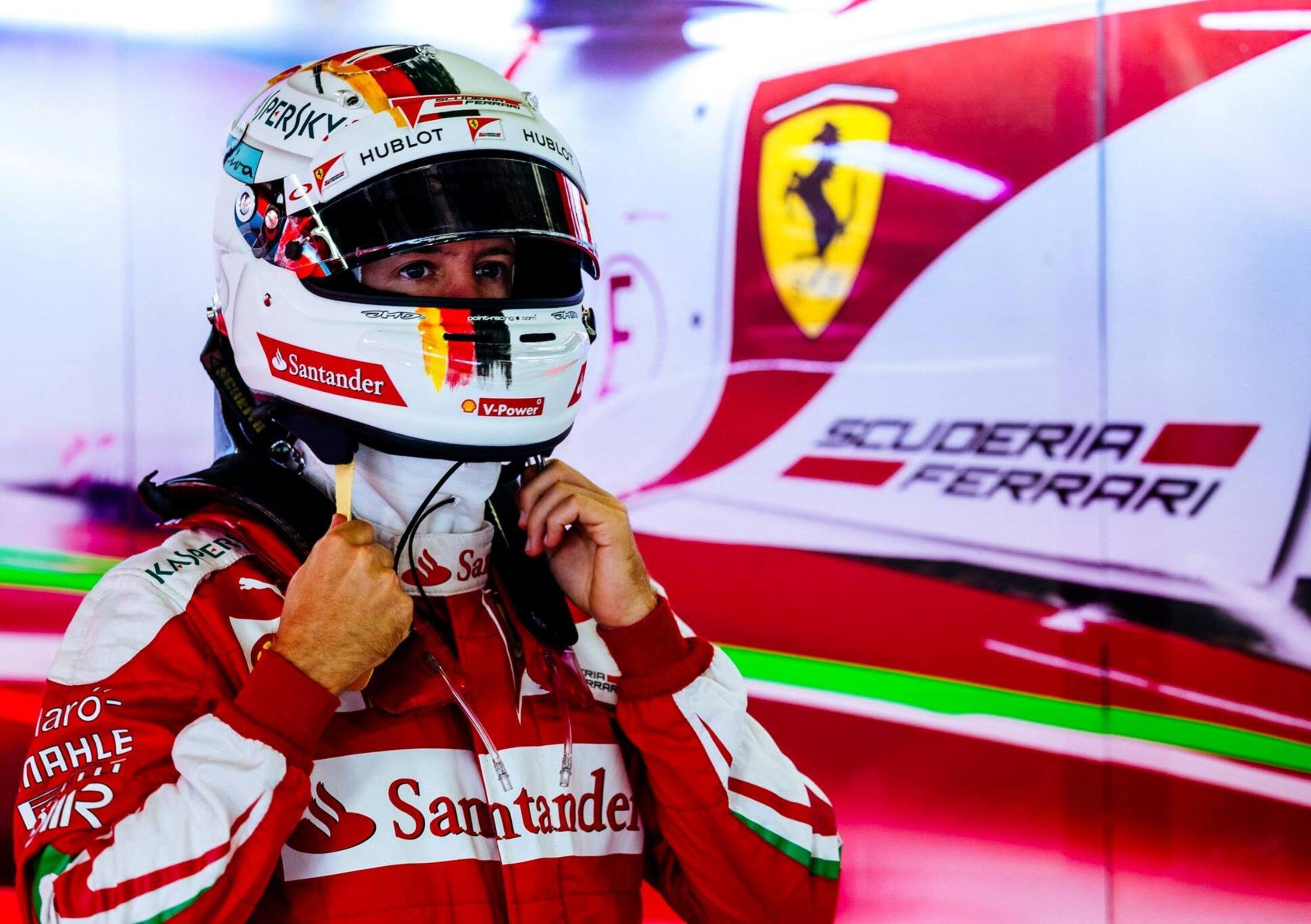 F1, Vettel fuori pista sul bagnato a Fiorano. Test Pirelli cancellato