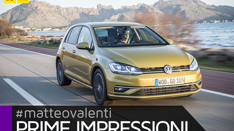 &ldquo;Nuova&rdquo; Volkswagen Golf restyling 2017, ecco come va e quanto &egrave; cambiata [Video primo test]