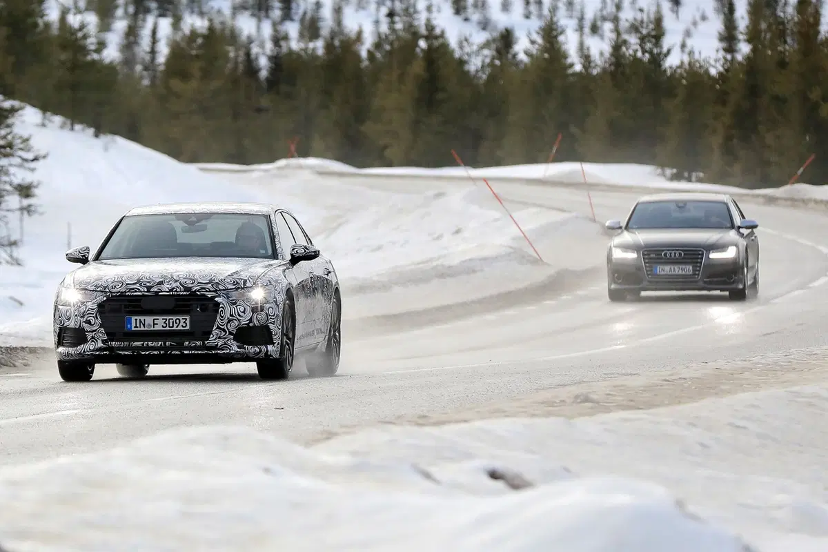 Nuova Audi A6 2018: foto dei prototipi in test (3)