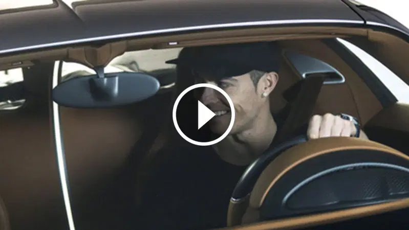 Bugatti Chiron, test drive per Cristiano Ronaldo [Video]