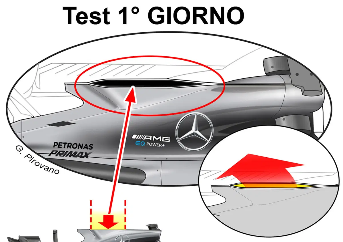 Formula 1 2017: le novit&agrave; della Mercedes W08 a Barcellona