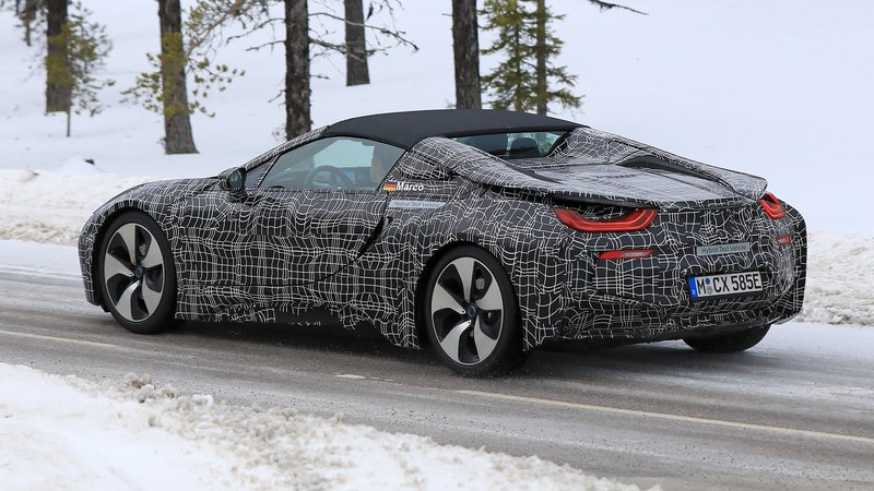 Nuova i8 Spyder: ecco le immagini della BMW scoperta attesa per il 2018