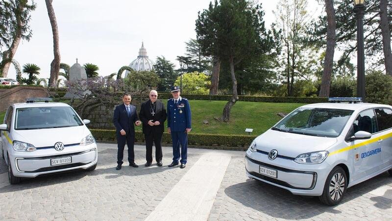Volkswagen e-up! alla Gendarmeria Vaticana
