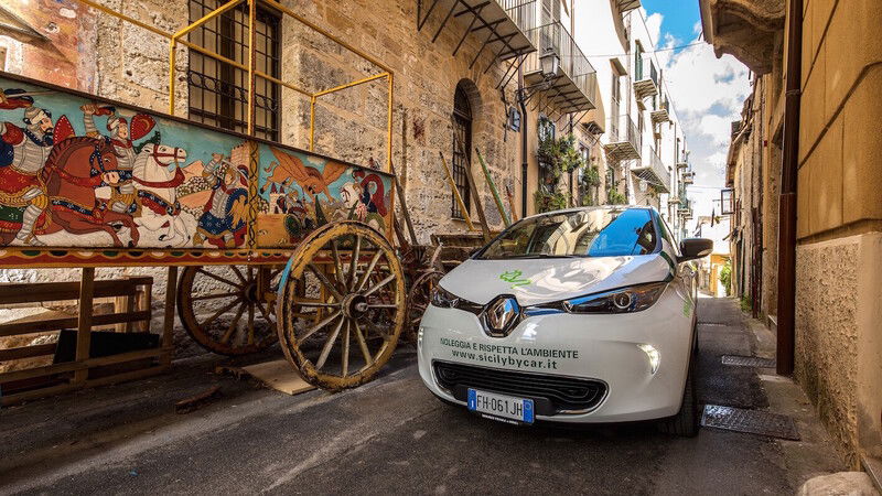 Con Renault Zoe si gira in Sicilia a zero emissioni