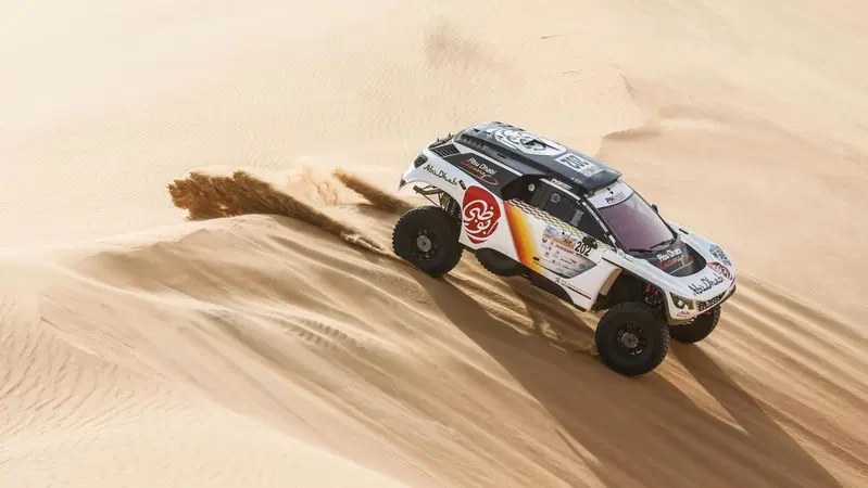 Cross-Country Rally 2017. A Sunderland (KTM) e Al Qassimi, Peugeot, il Rally di Abu Dhabi