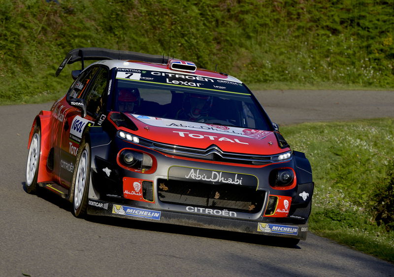 WRC17 Tour de Corse Day 1. Meeke (Citroen) scatenato. Gli resiste solo Ogier