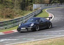 Porsche new 911 GT2: spy shots