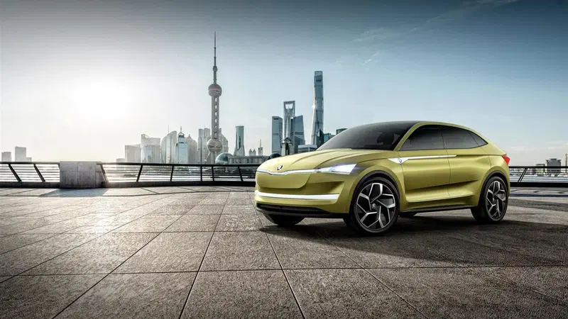 Skoda Vision E: Kodiaq "coup&eacute;" con 500 km d'autonomia elettrica