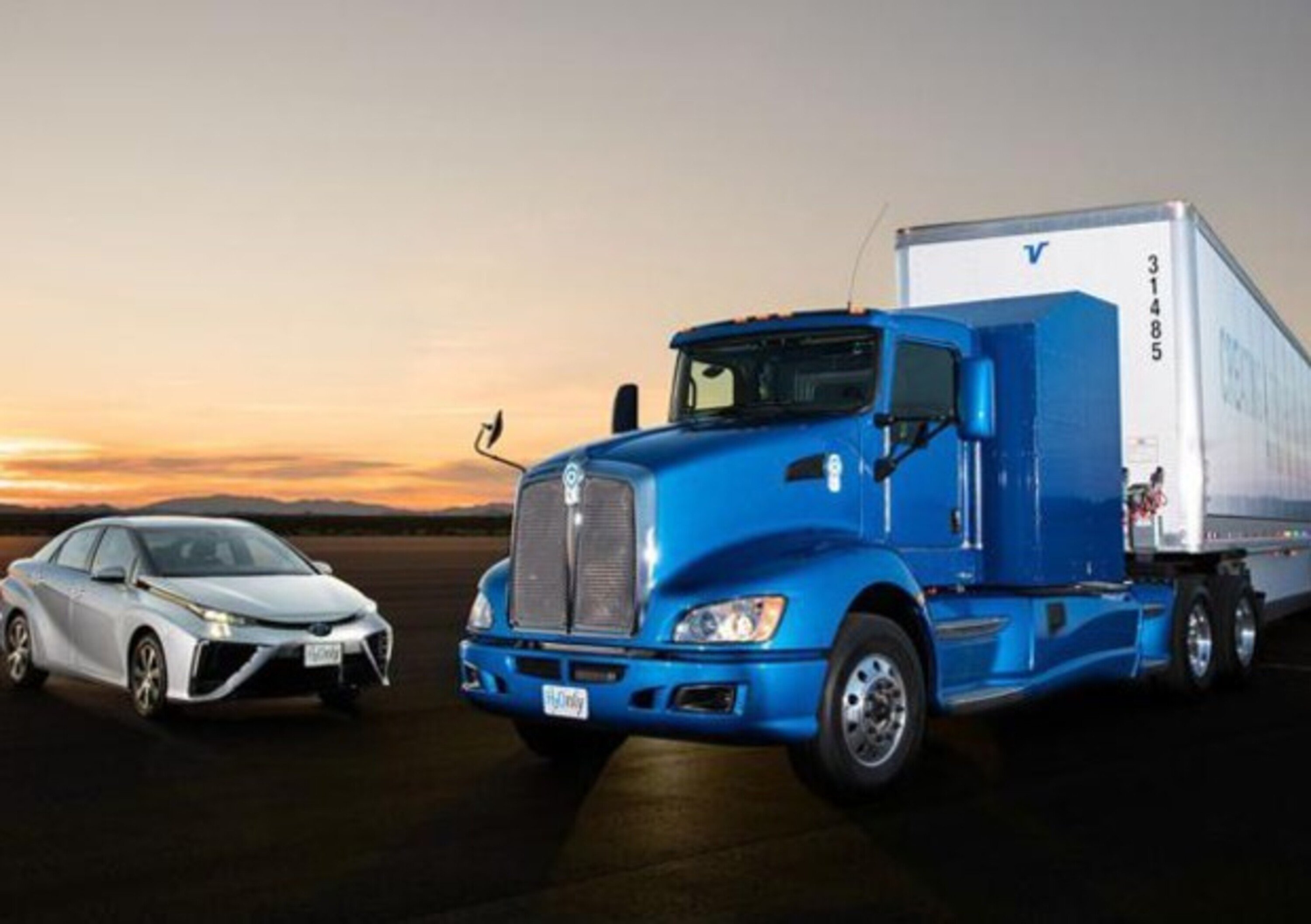 Toyota, alimentazione ad idrogeno per i truck