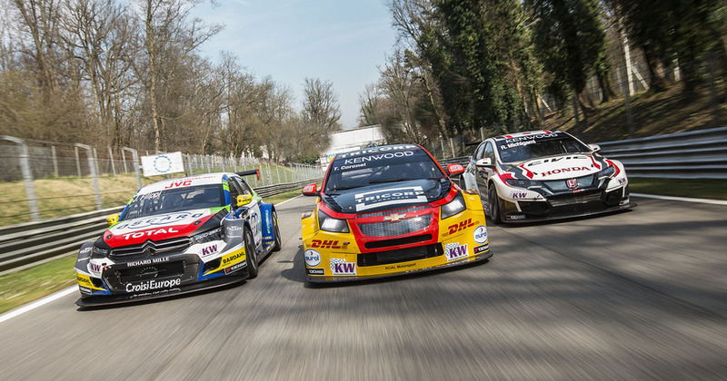 Le auto del WTCC 2017 in prova a Monza lo scorso marzo