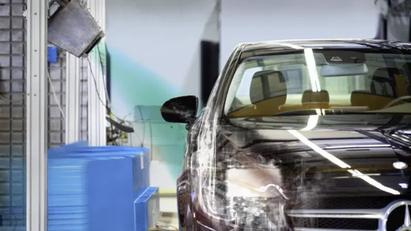 Mercedes, raggi X nei crash test